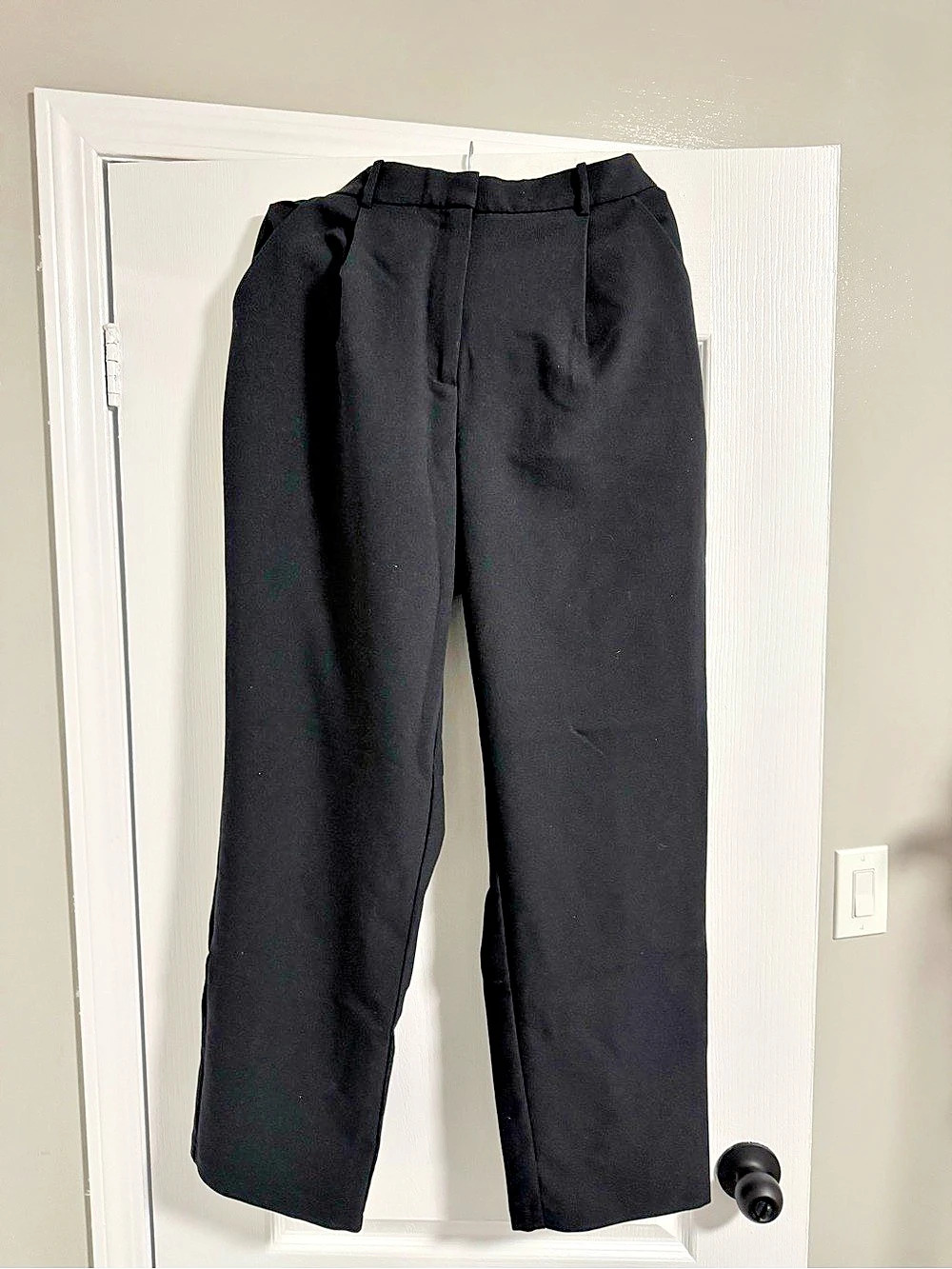 Abercrombie & Fitch Sloane Tailored Pant Black Straight Leg Pants Waist 32